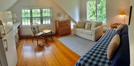 Katama-Edgartown, Edgartown Martha's Vineyard vacation rental - Bedroom #4 Suite - Living Room, twin pull-out sofa and studio cot