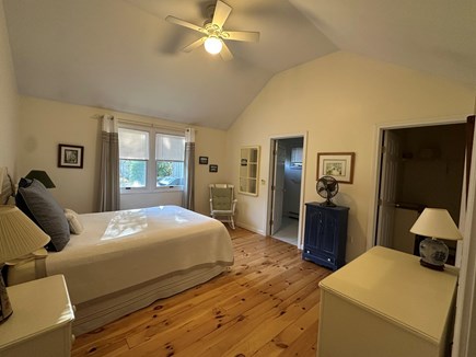 Edgartown Martha's Vineyard vacation rental - Primary bedroom with a walk-in closet and a full bathroom.