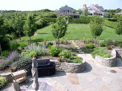 Siasconset Nantucket vacation rental - Outdoor dining on an acre of manicured grounds.