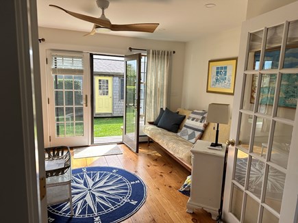 Madaket, Nantucket Nantucket vacation rental - First floor sunroom with futon…exit to the back yard.