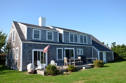 Cisco - Miacomet, Adjacent to Miacomet Golf Nantucket vacation rental - Back of house and deck