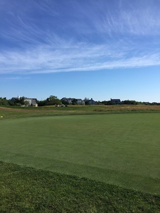 Cisco - Miacomet, Adjacent to Miacomet Golf Nantucket vacation rental - 18th green looking at house