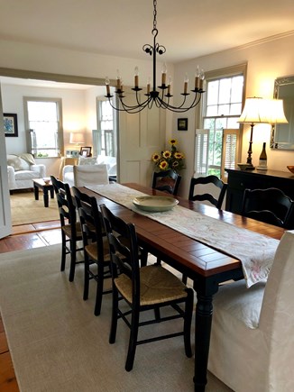 Siasconset Nantucket vacation rental - Dining room ( with ocean view)