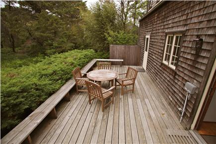 Madaket Nantucket vacation rental - Private deck, with outdoor shower at far end