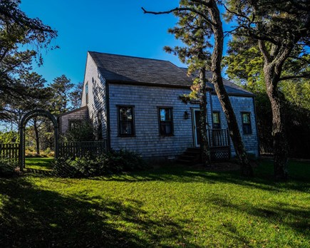 Madaket Nantucket vacation rental - Front view of house.