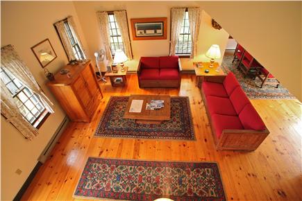 Madaket Nantucket vacation rental - View of living room from stairs