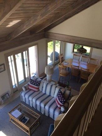 Madaket, Nantucket Nantucket vacation rental - Living Room and Dining Room From Second Floor Hall