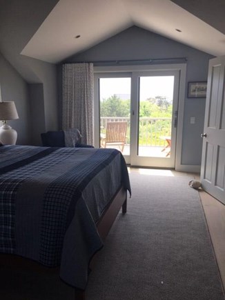 Madaket, Nantucket Nantucket vacation rental - Smaller 2nd Floor Master Bedroom Looking South Toward Deck