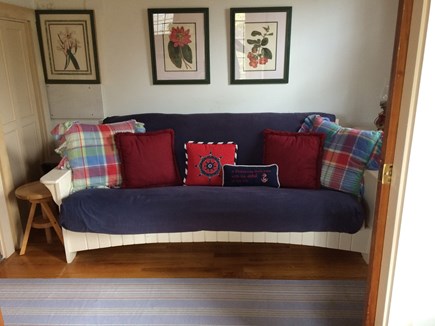 Tom Nevers East Nantucket vacation rental - Sleeping alcove w/ futon that opens to double bed (W/D in closet)