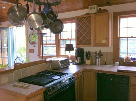 Tom Nevers East Nantucket vacation rental - Cottage Kitchen with Dishwasher, Stove, Microwave & Toaster Oven