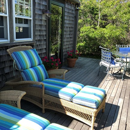 Tom Nevers East Nantucket vacation rental - Huge deck w/ chaises, hammock, table & chairs and gas grill