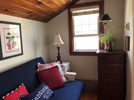 Tom Nevers East Nantucket vacation rental - Sleeping alcove w/ futon that opens to double bed (W/D in closet)