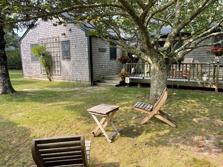 Mid-island Nantucket vacation rental - View from the front yard.