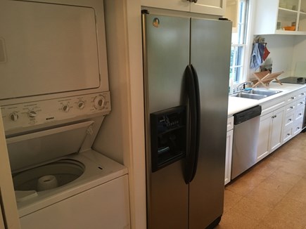Nantucket Town Nantucket vacation rental - Kitchen: washer/dryer and refrigerator