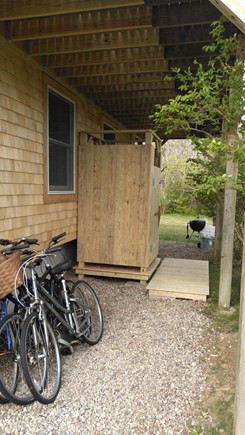 Tom Nevers East Nantucket vacation rental - Outdoor shower; four bikes and a charcoal grill for your use.