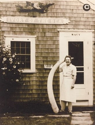 Nantucket town, Nantucket Nantucket vacation rental - Aletha Macy c.1950s outside Ivory of The Sea at 5A Madaket Rd.