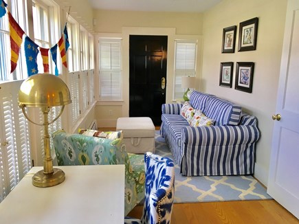 Nantucket Town, Orange Street Nantucket vacation rental - Sunroom with wrap around windows overlooking Orange Street