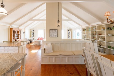 Madequecham Nantucket vacation rental - View of Great Room from kitchen, dining area
