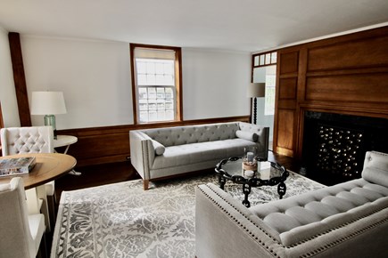 Nantucket town Nantucket vacation rental - Large, sunny living room with a table to take on a puzzle
