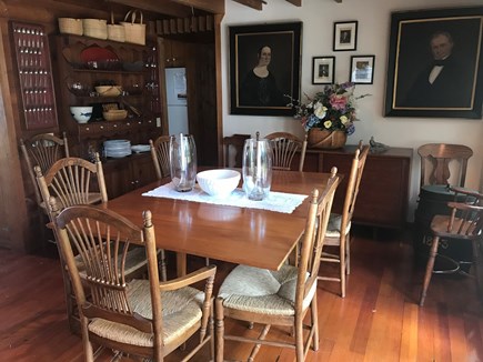 Nantucket town Nantucket vacation rental - Dining area with French door to back yard