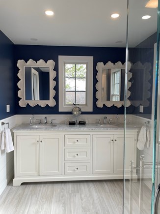 Tom Nevers Nantucket vacation rental - New master bath with glass enclosed shower.