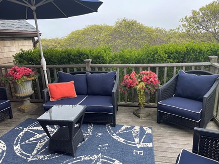 Tom Nevers Nantucket vacation rental - Cozy deck furniture extends and enhances the indoor living space.