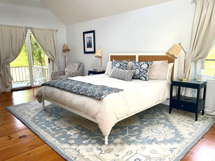 Tom Nevers Nantucket vacation rental - King bed and sitting area are highlights of this en-suite room.