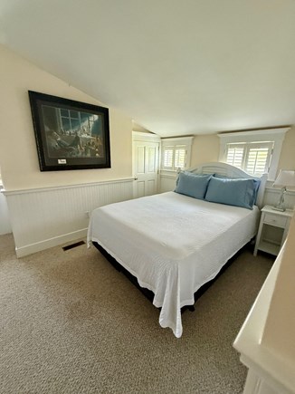 Mid-island Nantucket vacation rental - Queen bed on the 3rd floor that has a 1/2 bathroom too