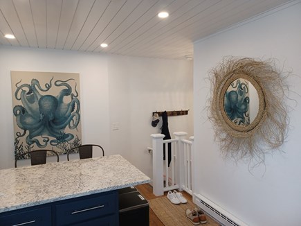 Nantucket town, Town Center Nantucket vacation rental - Kitchen with stove, dishwasher, microwave, fridge, washer & dryer
