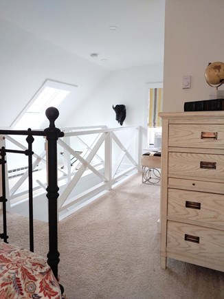 Nantucket town, Town Center Nantucket vacation rental - Master Bedroom staircase leads down to main living area