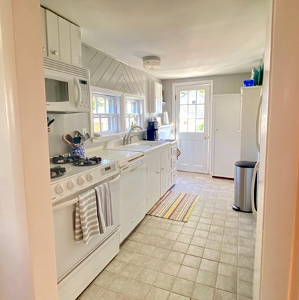 Nantucket town Nantucket vacation rental - Galley kitchen with access to downstairs bathroom