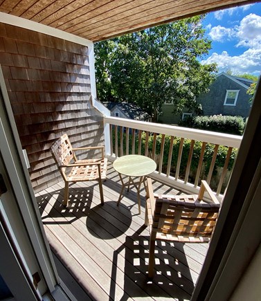 Nantucket town Nantucket vacation rental - Second floor patio off of bedroom with king bed.