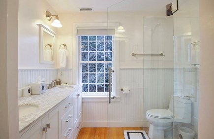 Mid-island, Miacomet Nantucket vacation rental - All new en-suite bathroom with dual sinks and walk-in shower