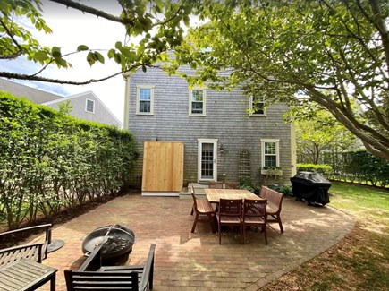 Mid-island, Nantucket Nantucket vacation rental - Outdoor Patio with shower and gas grill.