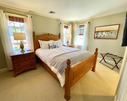 Mid-island, Nantucket Nantucket vacation rental - Master Bedroom with queen sized bed and smart TV.