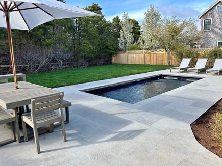 Mid-island, Surfside Nantucket vacation rental - Private backyard heated pool with autocoder