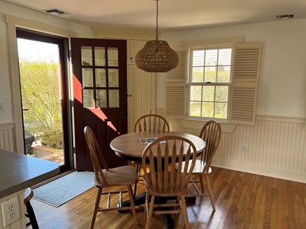 Nantucket town Nantucket vacation rental - Dining area with door to back patio