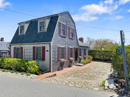 Nantucket town Nantucket vacation rental - Front and side of house with driveway for off street parking