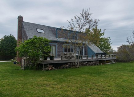 Madaket Nantucket vacation rental - Back Deck and Yard