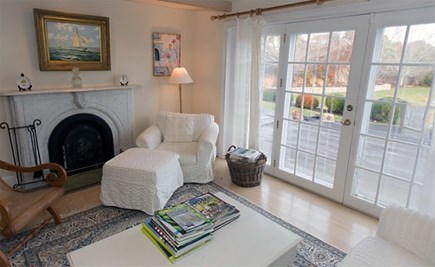 Surfside Nantucket vacation rental - Enjoy a summer cocktail with a fireplace