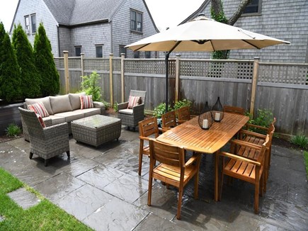 Surfside Nantucket vacation rental - Private Backyard Patio Dining for 8 guests BBQ Grill