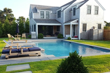 Surfside Nantucket vacation rental - Heated Pool + SpaBBQ GrillOutdoor Dining/Lounge