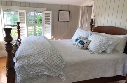 Siasconset, Sconset Nantucket vacation rental - Master bedroom with queen size bed on second floor