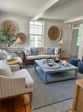 Nantucket town, Nantucket Nantucket vacation rental - Beachy themed Living room - light-filled and airy
