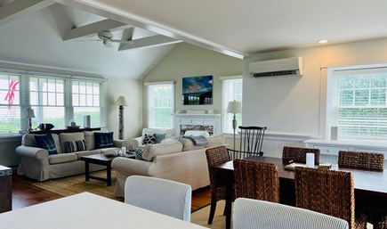 Siasconset Nantucket vacation rental - Living Area With Working Fire Place
