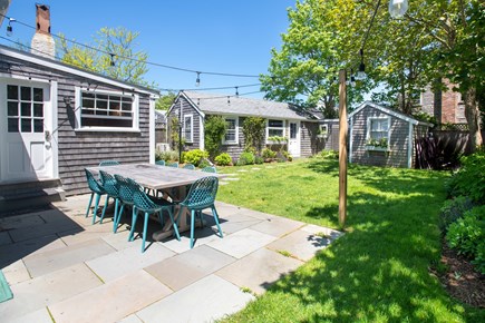 Nantucket town, Nantucket Nantucket vacation rental - View of back patio, main house on left and cottage on right