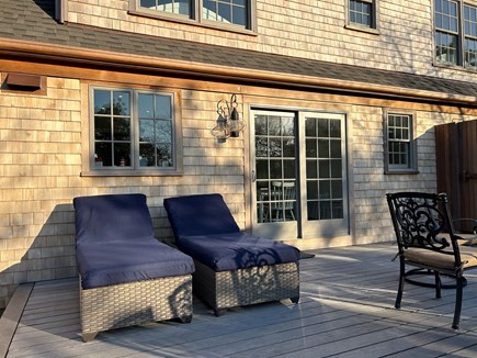 Mid-island, Nantucket Nantucket vacation rental - Rear of house,  and loungers