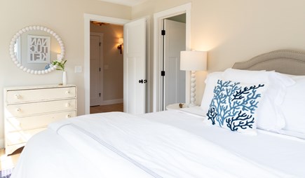 Nantucket town Nantucket vacation rental - Queen bedroom, basement level with ensuite bathroom and closet
