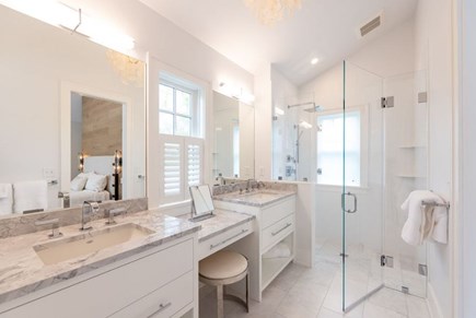 Nantucket town Nantucket vacation rental - Master Bath with Double Sinks and Walk-in Shower.