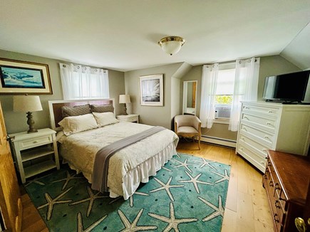 Surfside Nantucket vacation rental - 2nd Floor update 2023 Queen Bedroom with Sony TV